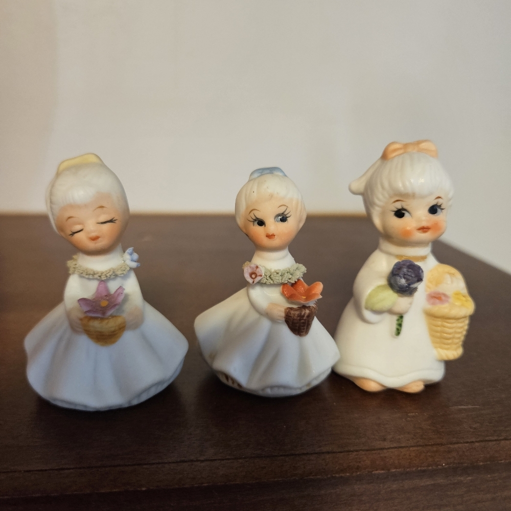 Vintage Miniature Girl Figurines